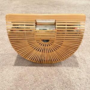 Bamboo Half-Moon Handbag NWOT